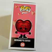 Funko POP! Valentine #245 Hershey's Strawberry Creme Heart & Protector