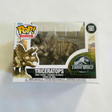 Funko Pop! Movies Jurassic World Fossil #1681 Triceratops w/ Protector