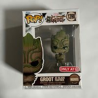 Funko Pop! Marvel We are Groot #1398 Groot as Black Panther & Protector