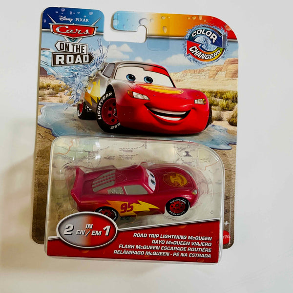 Disney Pixar Cars Color changers 1:55 Scale - Road Trip Lightning McQueen