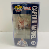 Funko POP! Art Series : Marvel #34 - Captain Marvel With Hard Case
