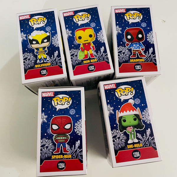 Marvel Holiday Funko Pop! Complete Set (5)