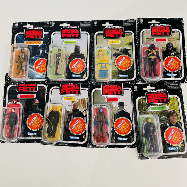 Star Wars Book of Boba Fett Retro Collection 3 3/4-Inch Action Figures Set of 8