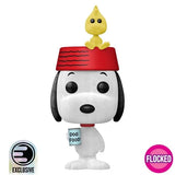 Funko Pop! Animation Peanuts #2096 Snoopy & WoodStock (flocked) & Protector