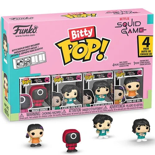 Netflix Squid Game Masked Worker Funko Bitty Pop! Mini-Figure 4-Pack