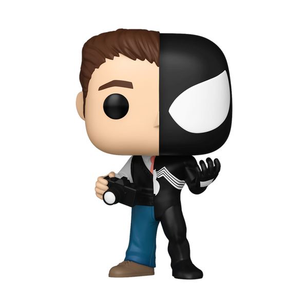 Funko Pop! Marvel #1478 Peter Parker Symbiote Suit & Protector