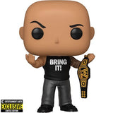 Funko Pop! WWE Vinyl Figure #91 - The Rock with Championship Belt w/ Protector