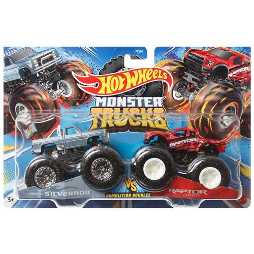 2023 Hot Wheels Monster Trucks (Demolition Doubles) Silverado Vs Raptor
