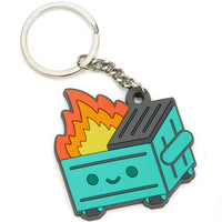 Dumpster Fire Key Chain