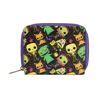 The Nightmare Before Christmas Black Light Print Zip-Around Wallet