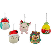 Squishmallows Characters 3 1/2-Inch Ornament - 5 pack