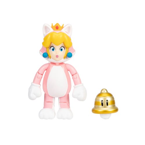 World of Nintendo Super Mario 4-Inch Figures - Cat Peach with Bell