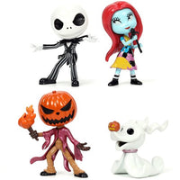 Nightmare Before Christmas 2 1/2-Inch Nano MetalFigs 4-Pack