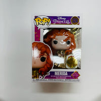 Funko Pop! Disney Ultimate Princess #324 - Merida (Gold) with Pin & Protector