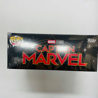 Captain Marvel Diamond Glitter Pop! Vinyl Figure with Black Adult Pop! T-Shirt - M