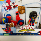 Spidey and His Amazing Friends Vehicles - Ms. Marvel & Embiggen Bike