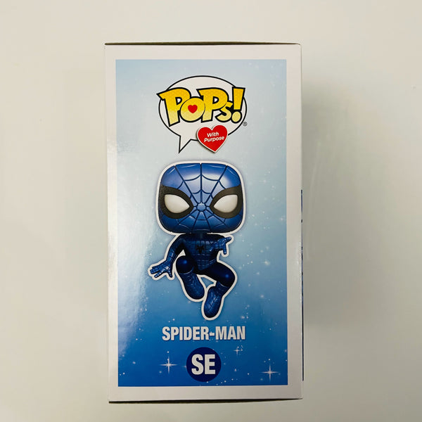 Funko Pop! Marvel: Make A Wish - Spider-Man (Metallic) SE With Protector