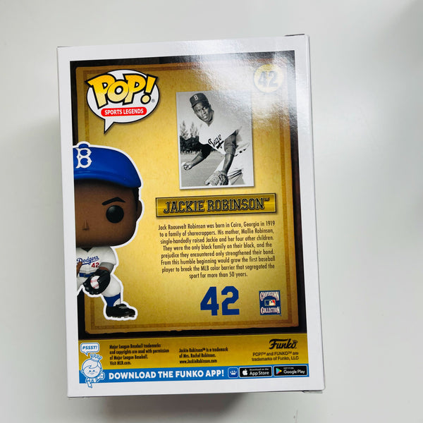 Funko MLB Brooklyn Dodgers POP! Sports Legends Jackie Robinson The Slide  Exclusive Vinyl Figure #42 [+ Pop! Stacks Plastic Protector]