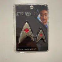 Star Trek: Discovery Enterprise Medical Badge and Pin Set