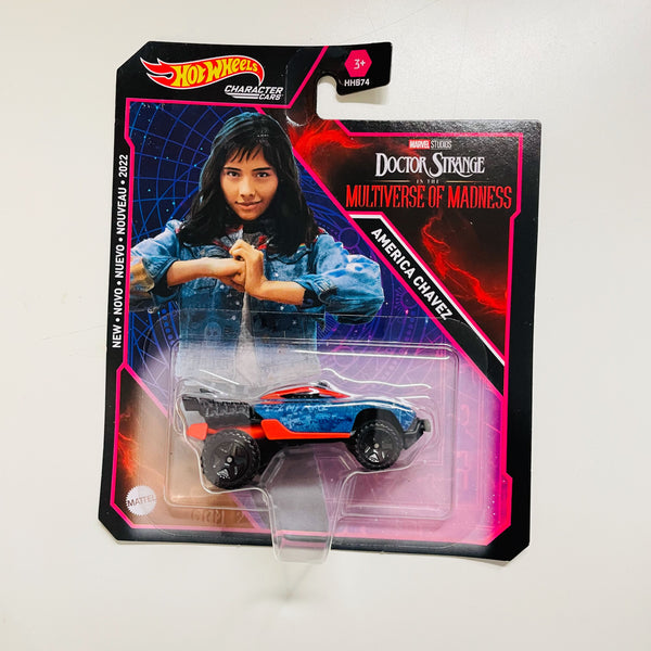 Hot Wheels Marvel Character Cars America Chavez - 1:64 Scale Collectible Vehicle