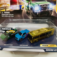 Micro Machines Starter Pack - Micro city chase - Gold Bus ( ultra rare )