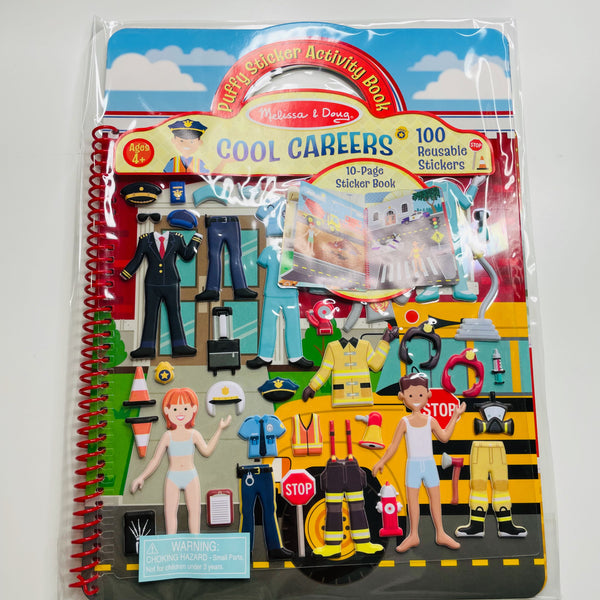 Melissa & Doug : Puffy Sticker Activity Book - Cool Careers