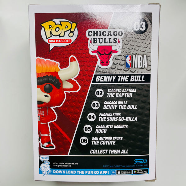 Funko NBA Mascots Chicago Benny The Bull Pop! Vinyl Figure