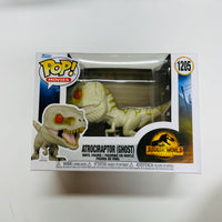 Funko Pop! Jurassic World Dominion #1205 Atrociraptor (Ghost) w/ Protector