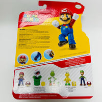 World of Nintendo Super Mario 4-Inch Figures - Mario with Power Up Mushroom