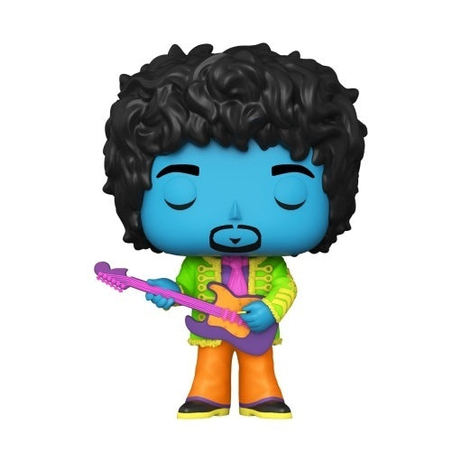 Funko POP! Rocks #239 : Jimi Hendrix Black Light (blue) & Hard protector