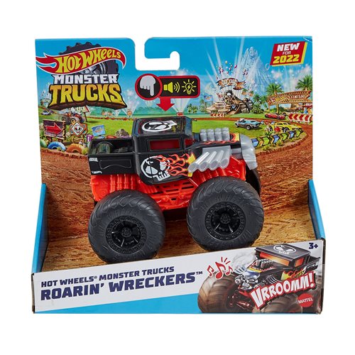 Hot Wheels Monster Trucks 1:43 Scale Light and Sound - Boneshaker