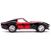 Harley Quinn & 1969 Chevy Corvette Stingray 1:24 Scale Die-Cast Metal Vehicle