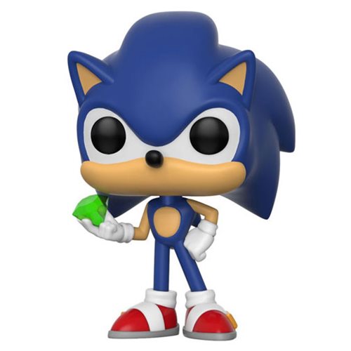 Funko Pop! Games: Sonic the Hedgehog #284 - Sonic with emerald & Protector