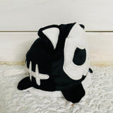 Reversible kitty skeleton plush