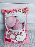 Sakura bunny snack plush