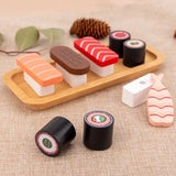 Wooden sushi platter