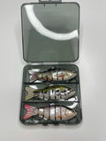 3pk Multi jointed slow sinking hard lure / 3.9” / 0.6oz / 18g