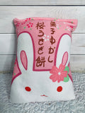 Sakura bunny snack plush